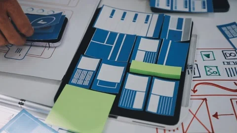 UX UI and Programming development technology. Stock Footage 320315619