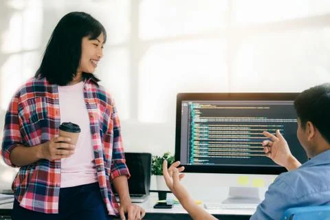 UX UI and Programming development technology. 스톡 사진