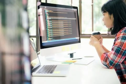 UX UI and Programming development technology. Stock-Fotos