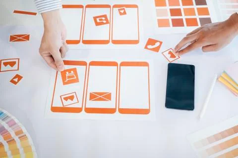 UX UI and Programming development technology. Photos