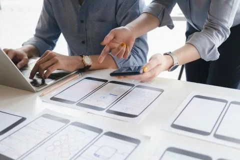 UX UI and Programming development technology. Photos