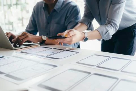 UX UI and Programming development technology. Photos