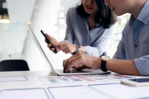 UX UI and Programming development technology. Stock-Fotos