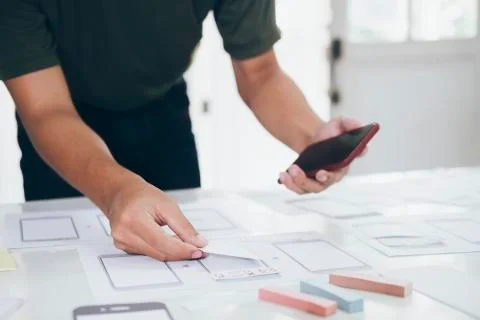 UX UI and Programming development technology. Stock-Fotos