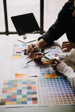 UX UI and Programming development technology. Stock Photos