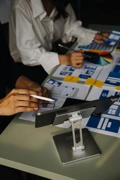 UX UI and Programming development technology. Stock Photos