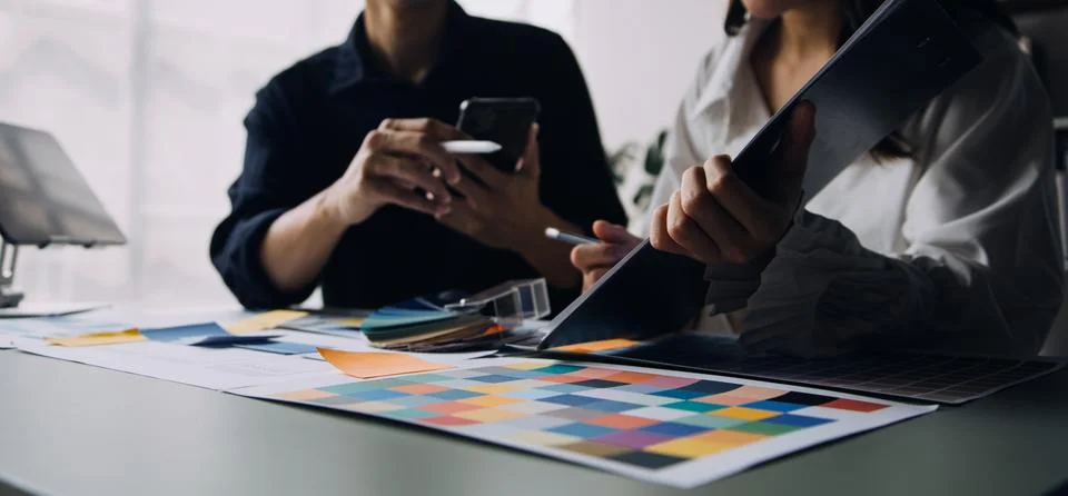 UX UI and Programming development technology. Stock Photos