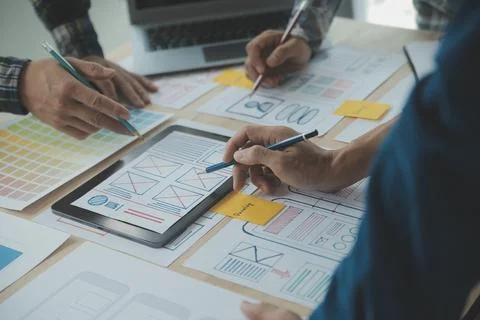 UX UI and Programming development technology. 写真素材