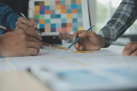 UX UI and Programming development technology. Foto stock