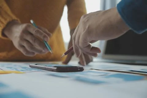 UX UI and Programming development technology. 스톡 사진