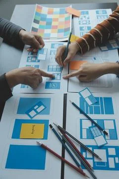 UX UI and Programming development technology. Fotos de archivo