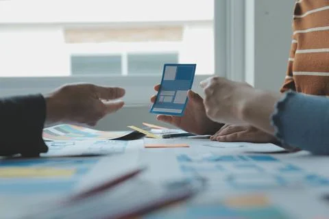 UX UI and Programming development technology. Stock Photos