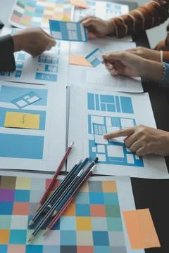 UX UI and Programming development technology. Stock-Fotos