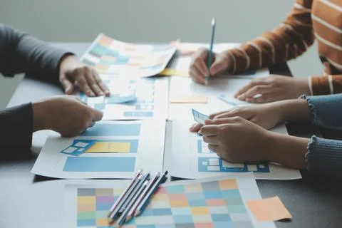 UX UI and Programming development technology. Stock-Fotos