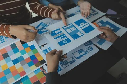 UX UI and Programming development technology. Fotos de archivo