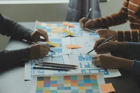 UX UI and Programming development technology. Stock Photos