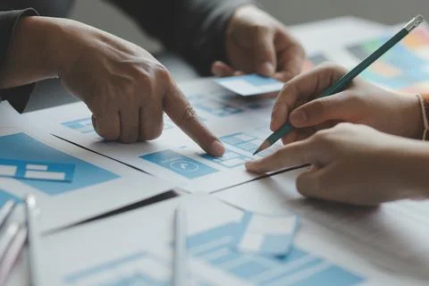 UX UI and Programming development technology. Foto stock