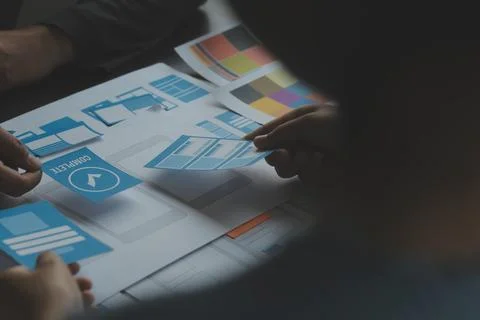 UX UI and Programming development technology. 写真素材