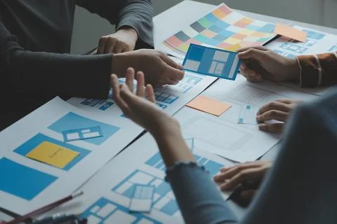 UX UI and Programming development technology. Stock-Fotos