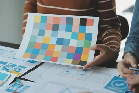 UX UI and Programming development technology. Stock Photos