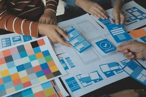 UX UI and Programming development technology. Photos