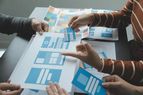 UX UI and Programming development technology. 스톡 사진