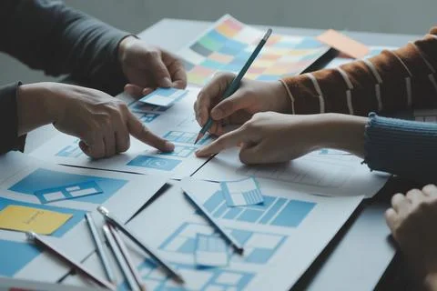 UX UI and Programming development technology. Fotos de archivo