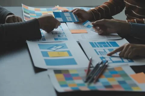 UX UI and Programming development technology. Stock-Fotos