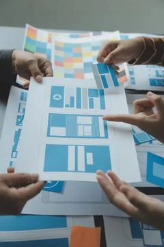 UX UI and Programming development technology. Stock Photos