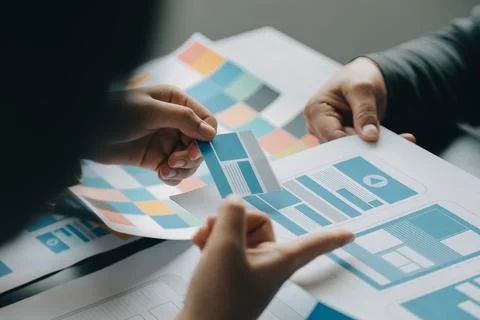 UX UI and Programming development technology. Stock-Fotos