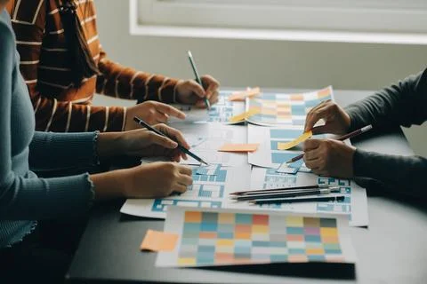 UX UI and Programming development technology. Stock Photos