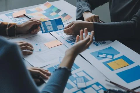 UX UI and Programming development technology. Stock-Fotos