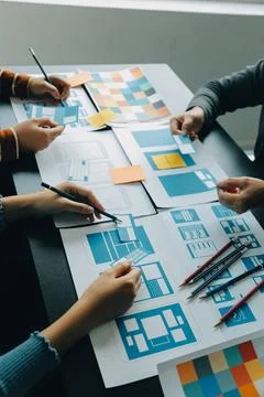 UX UI and Programming development technology. Fotos de archivo