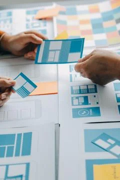 UX UI and Programming development technology. Stock-Fotos