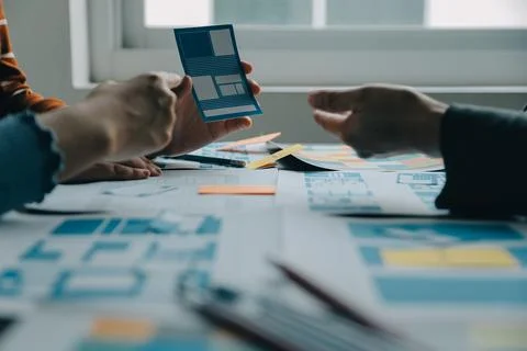 UX UI and Programming development technology. Stock-Fotos