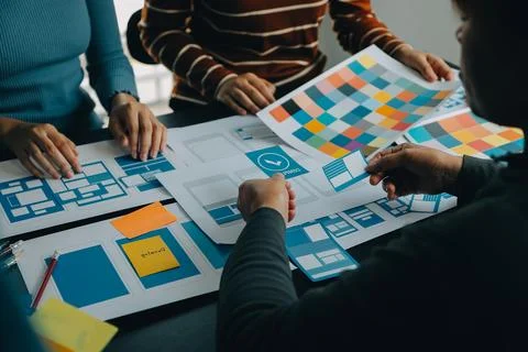 UX UI and Programming development technology. Fotos de archivo