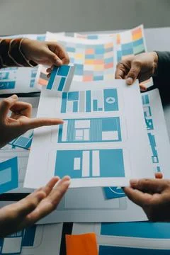 UX UI and Programming development technology. Stock Photos