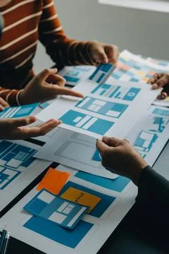 UX UI and Programming development technology. Fotos de archivo