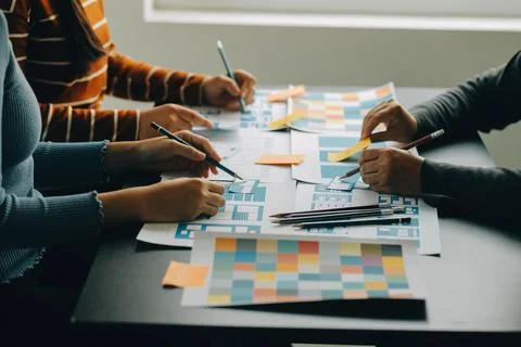 UX UI and Programming development technology. 库存照片