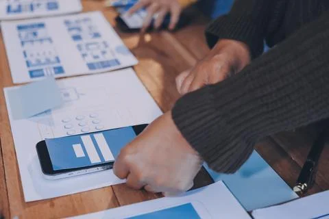 UX UI and Programming development technology. 写真素材