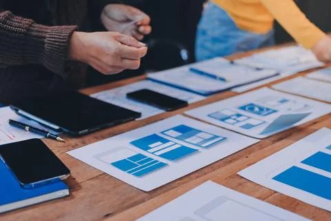 UX UI and Programming development technology. 写真素材