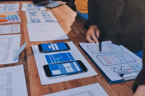 UX UI and Programming development technology. 写真素材