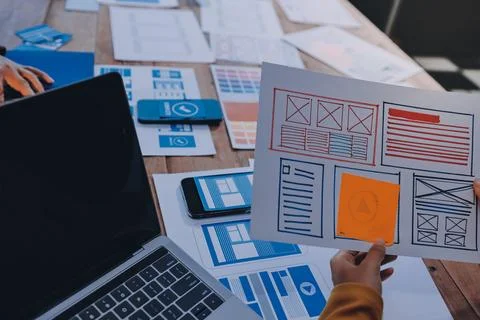 UX UI and Programming development technology. 写真素材