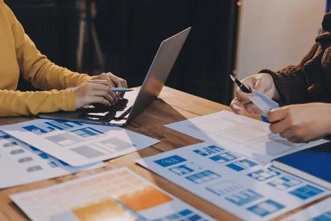 UX UI and Programming development technology. Foto stock