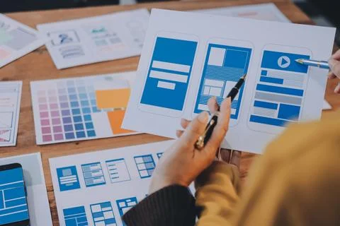 UX UI and Programming development technology. 写真素材