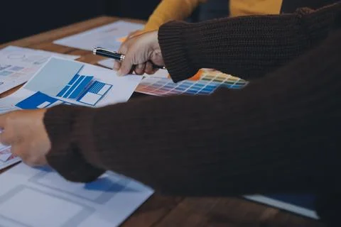 UX UI and Programming development technology. Foto stock