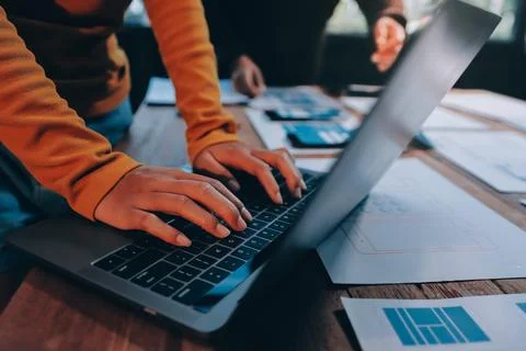 UX UI and Programming development technology. Stock Photos