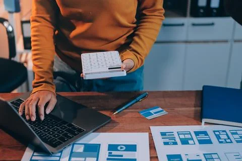 UX UI and Programming development technology. Stock Photos