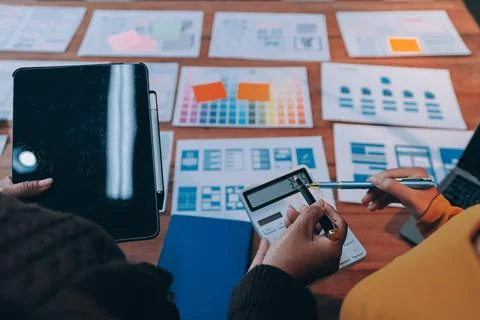 UX UI and Programming development technology. Stock Photos