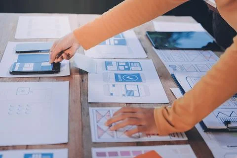 UX UI and Programming development technology. 写真素材